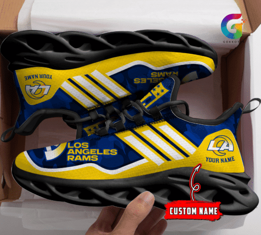 Los Angeles Rams Personalized Yezy Running Sneakers BG315