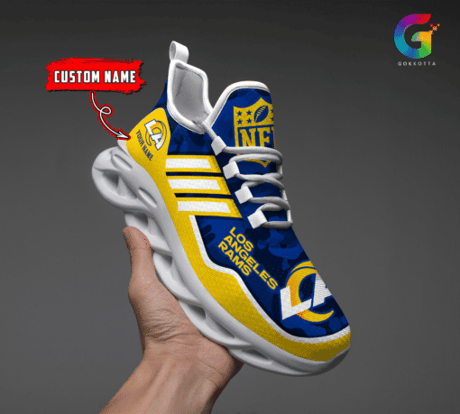 Los Angeles Rams Personalized Yezy Running Sneakers BG315
