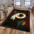 Rug Living Room Floor Decor Fan Gifts Washington Redskins DMHF5332