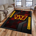 Rug Living Room Floor Decor Fan Gifts Washington Commanders DMHF5331