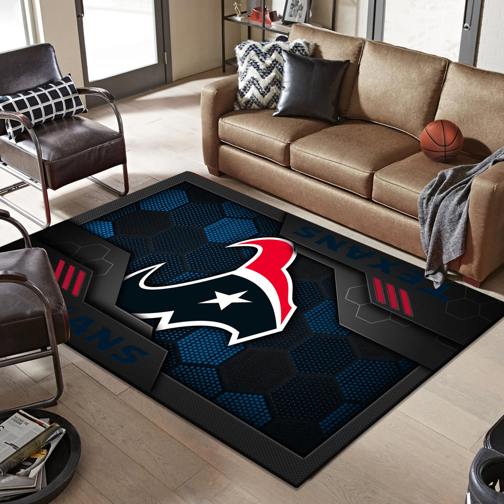 Rug Living Room Floor Decor Fan Gifts Houston Texans DMHF5312