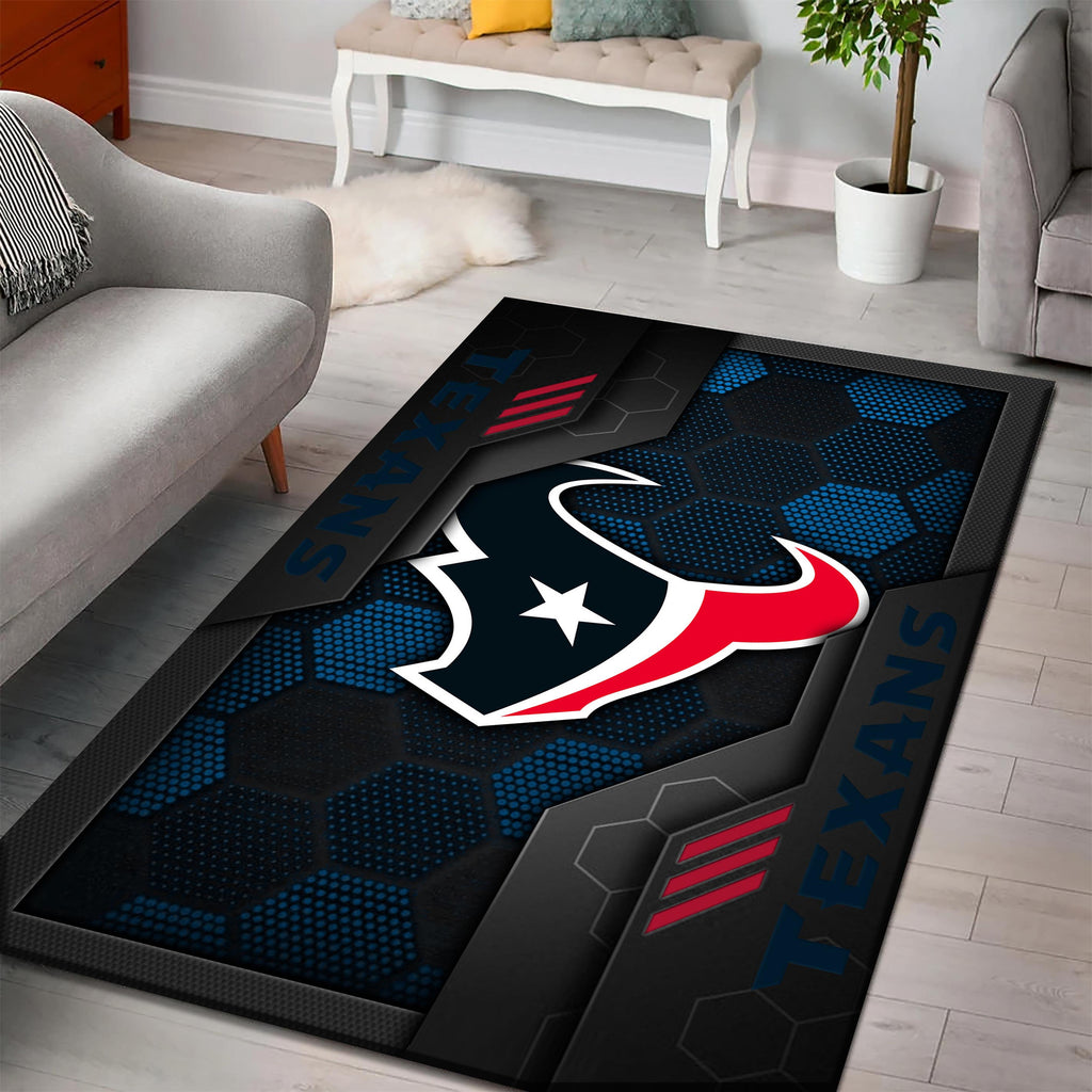Rug Living Room Floor Decor Fan Gifts Houston Texans DMHF5312