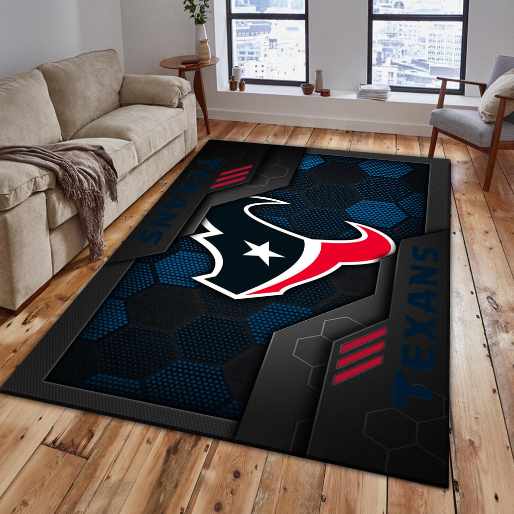 Rug Living Room Floor Decor Fan Gifts Houston Texans DMHF5312