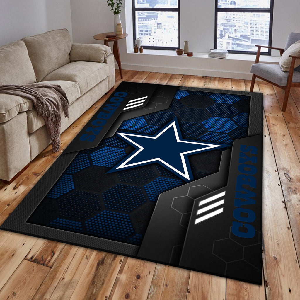 Rug Living Room Floor Decor Fan Gifts Dallas Cowboys DMHF5308