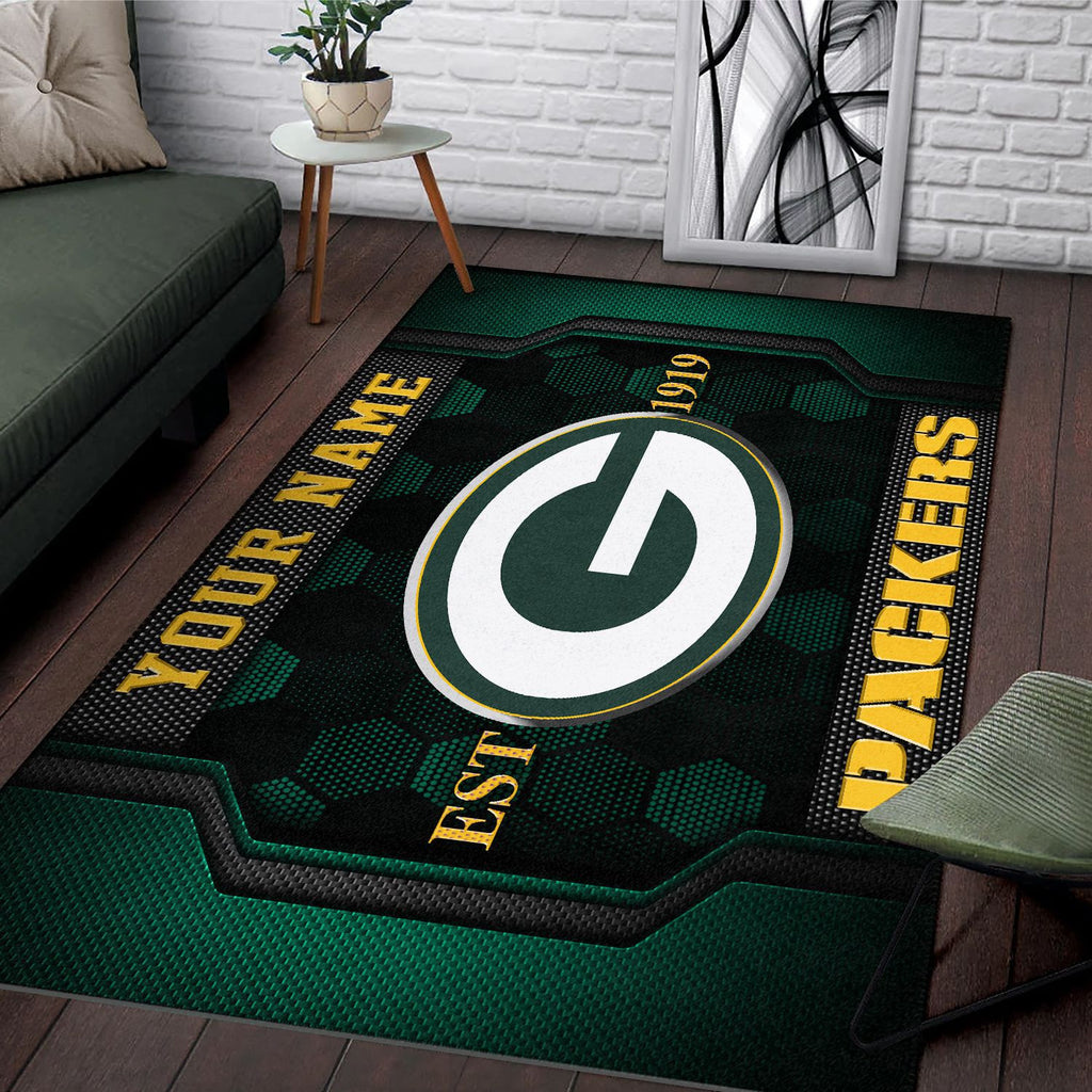Rug Living Room Floor Decor Fan Gifts Green Bay Packers VITG2011