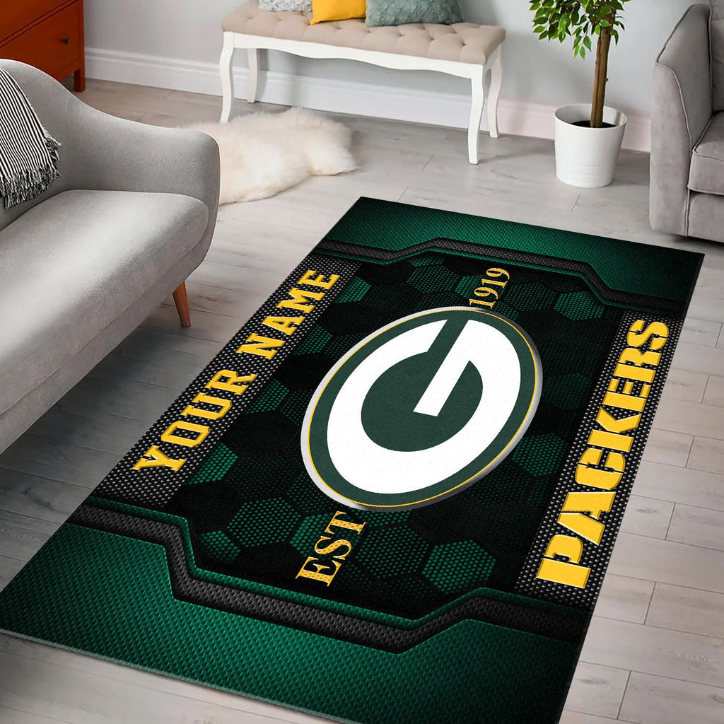 Rug Living Room Floor Decor Fan Gifts Green Bay Packers VITG2011