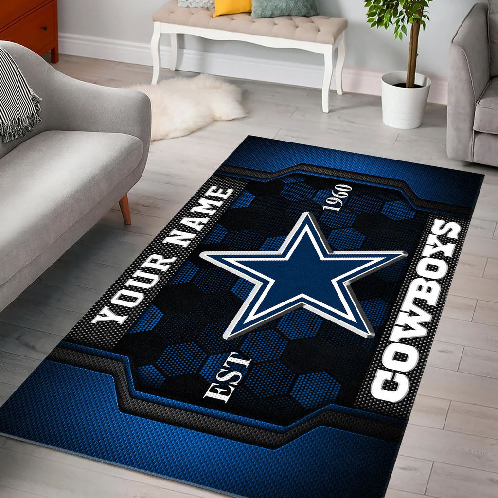Rug Living Room Floor Decor Fan Gifts Dallas Cowboys VITG2008