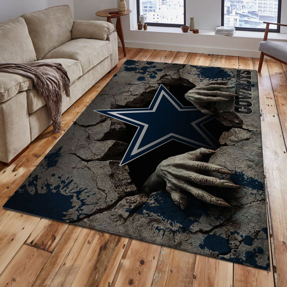Rug Living Room Floor Decor Fan Gifts Dallas Cowboys VITG2439