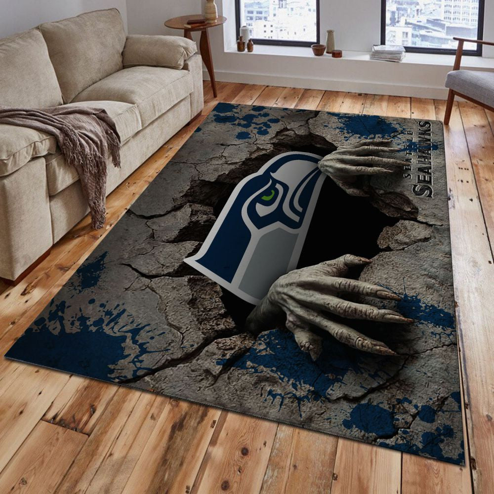 Rug Living Room Floor Decor Fan Gifts Seattle Seahawks VITG2459