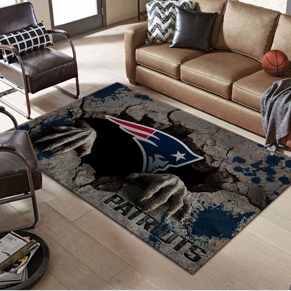 Rug Living Room Floor Decor Fan Gifts New England Patriots VITG2452