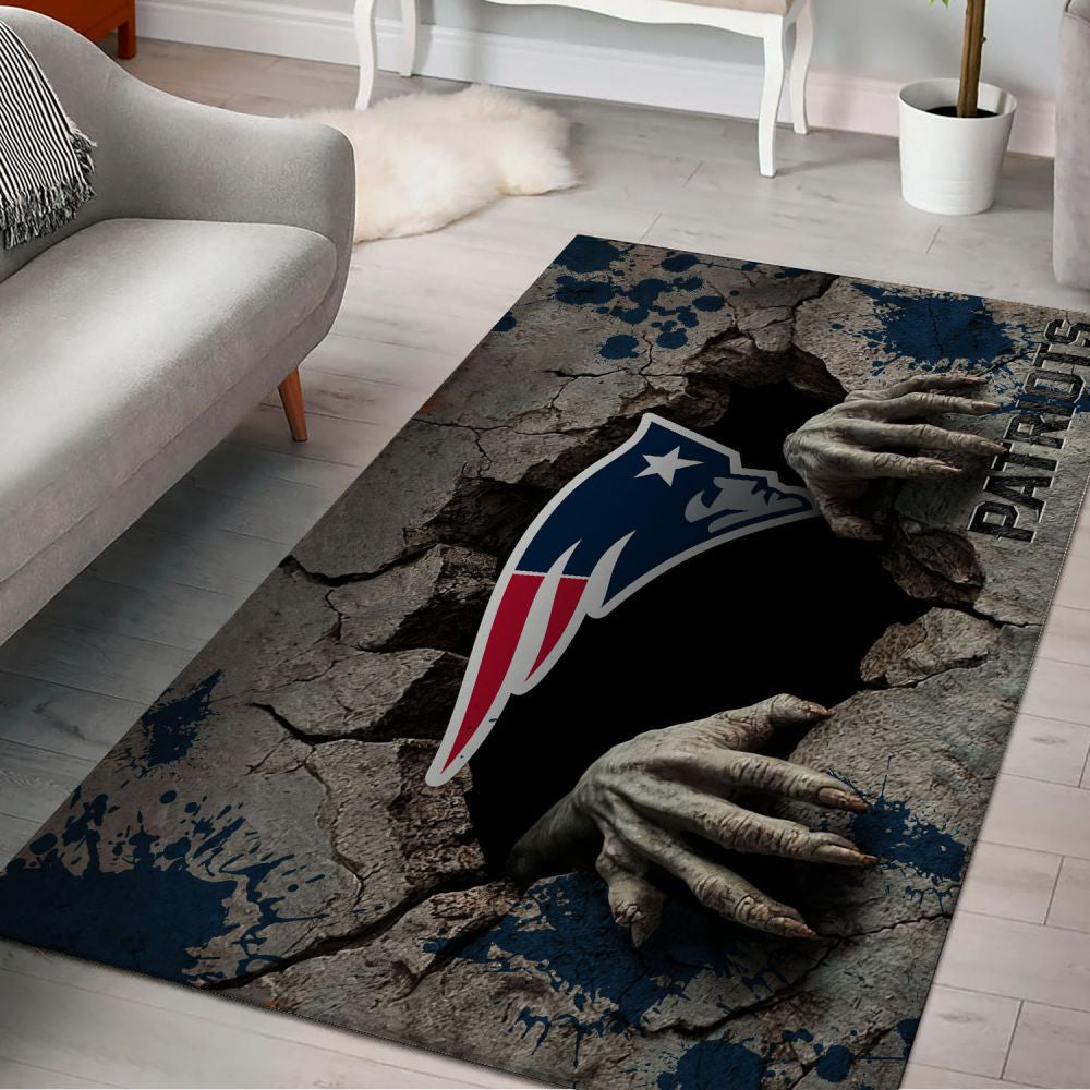 Rug Living Room Floor Decor Fan Gifts New England Patriots VITG2452