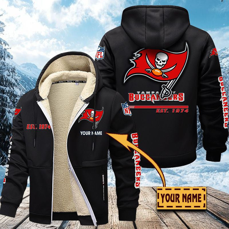 Premium Sherpa-Lined Winter Hoodie – Personalized Edition Tampa Bay Buccaneers VITZC100