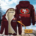 Premium Sherpa-Lined Winter Hoodie – Personalized Edition San Francisco 49ers VITZC098