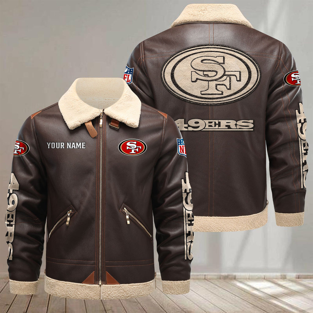 San Francisco 49ers VITPL098 Leather Jacket – Premium & Ultra-Thick Leather Jacket