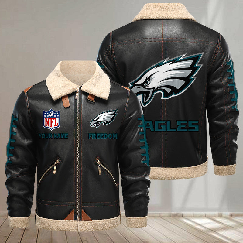 Philadelphia Eagles DMLK1153 Leather Jacket – Premium & Ultra-Thick Leather Jacket