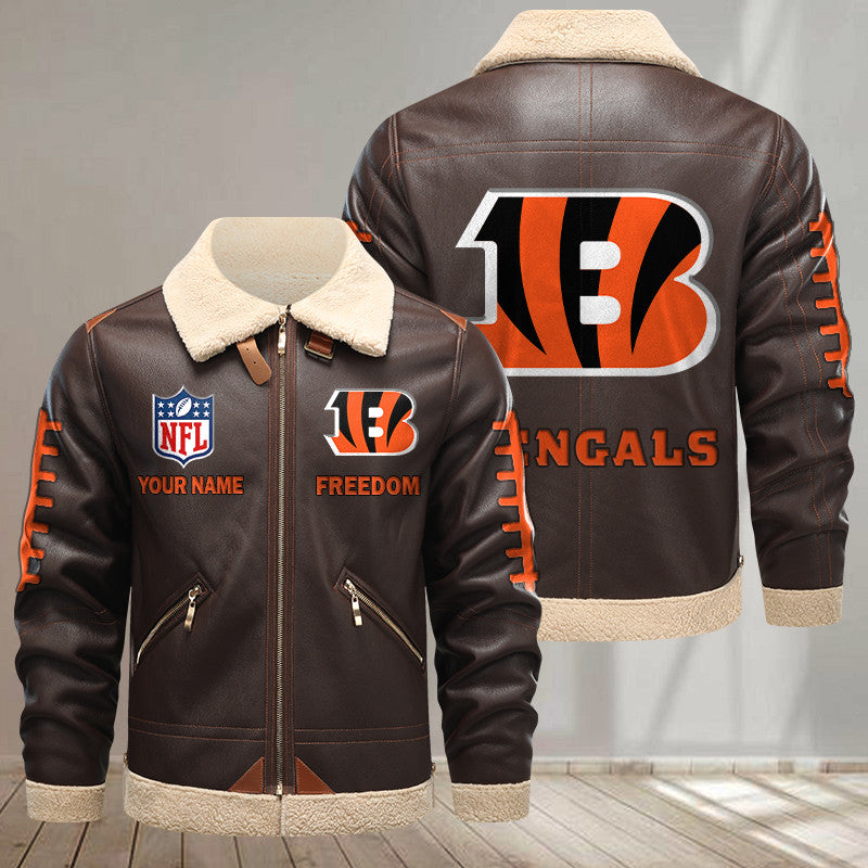 Cincinnati Bengals DMLK1134 Leather Jacket – Premium & Ultra-Thick Leather Jacket
