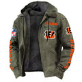 Cincinnati Bengals DMJK0007 Hooded Cardigan Jacket