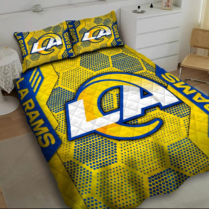 Quilts Bedroom Decor Fan Gifts Los Angeles Rams DMHG0976 Multicolor