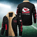 Kansas City Chiefs FLEECE BOMBER JACKET Custom name 10043895N