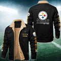 Pittsburgh Steelers FLEECE BOMBER JACKET Custom name 10043895N