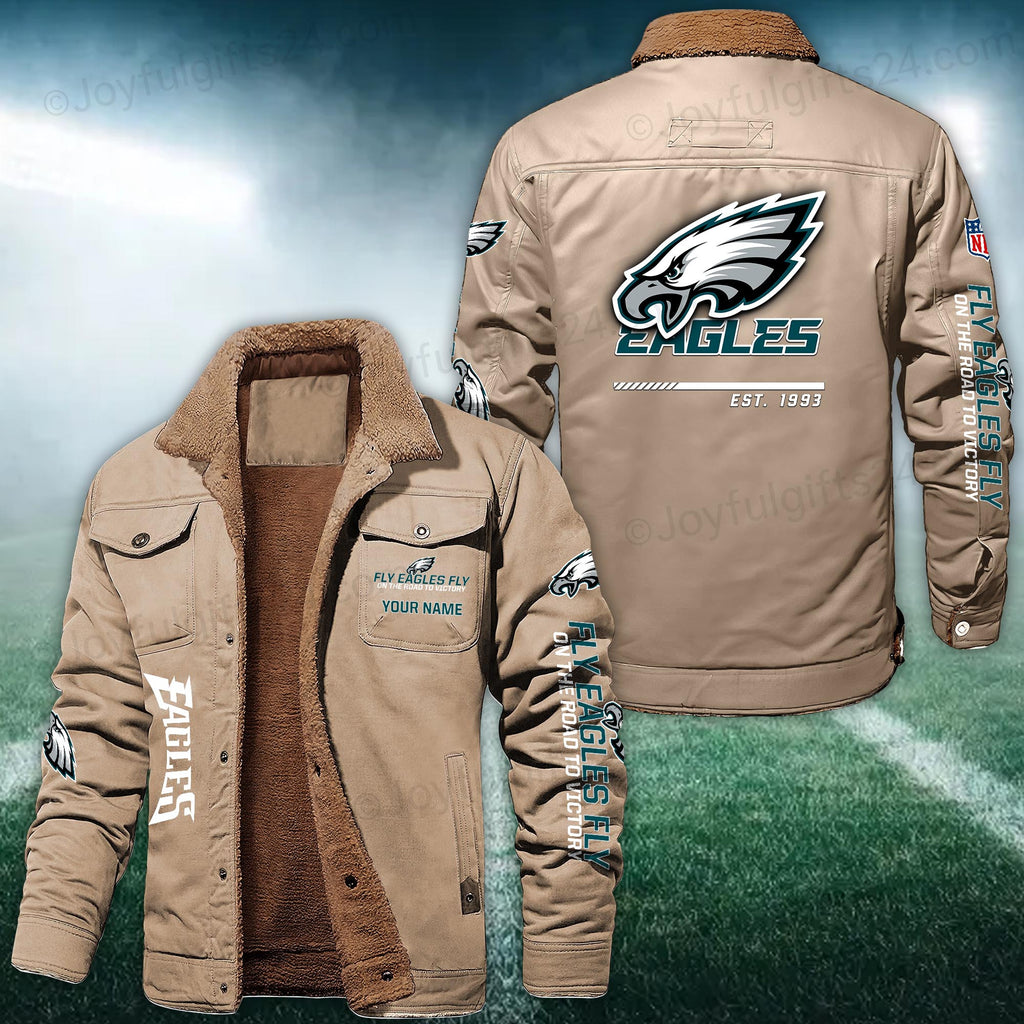 Philadelphia Eagles FLEECE BOMBER JACKET Custom name 10043895N