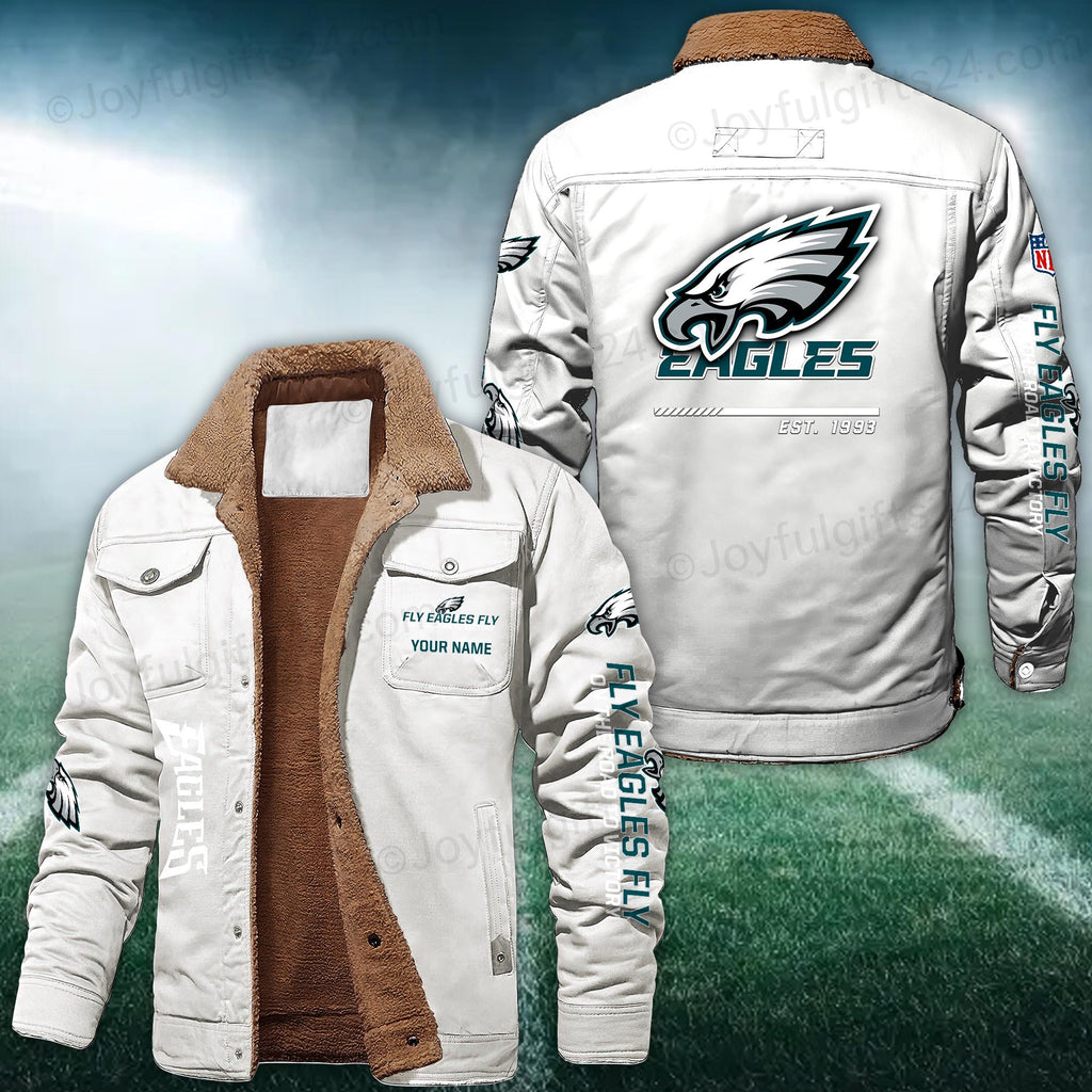 Philadelphia Eagles FLEECE BOMBER JACKET Custom name 10043895N