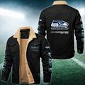 Seattle Seahawks FLEECE BOMBER JACKET Custom name 10043895N