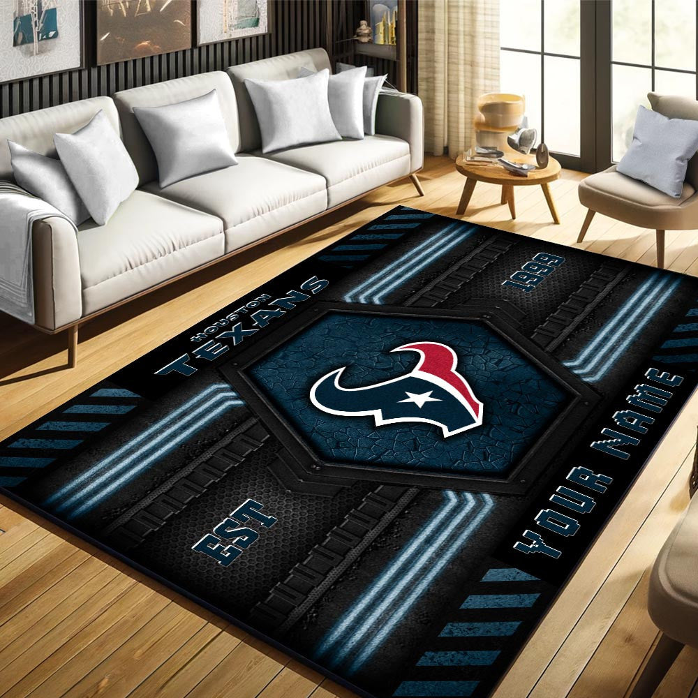 Rug Living Room Floor Decor Fan Gifts Houston Texans WRUG20227