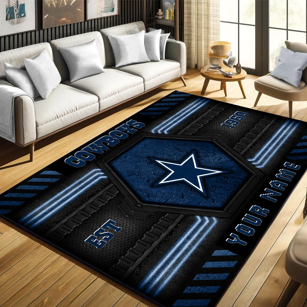Rug Living Room Floor Decor Fan Gifts Dallas Cowboys WRUG20223