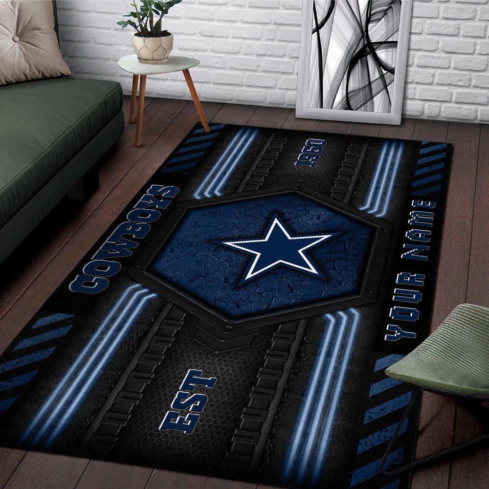 Rug Living Room Floor Decor Fan Gifts Dallas Cowboys WRUG20223