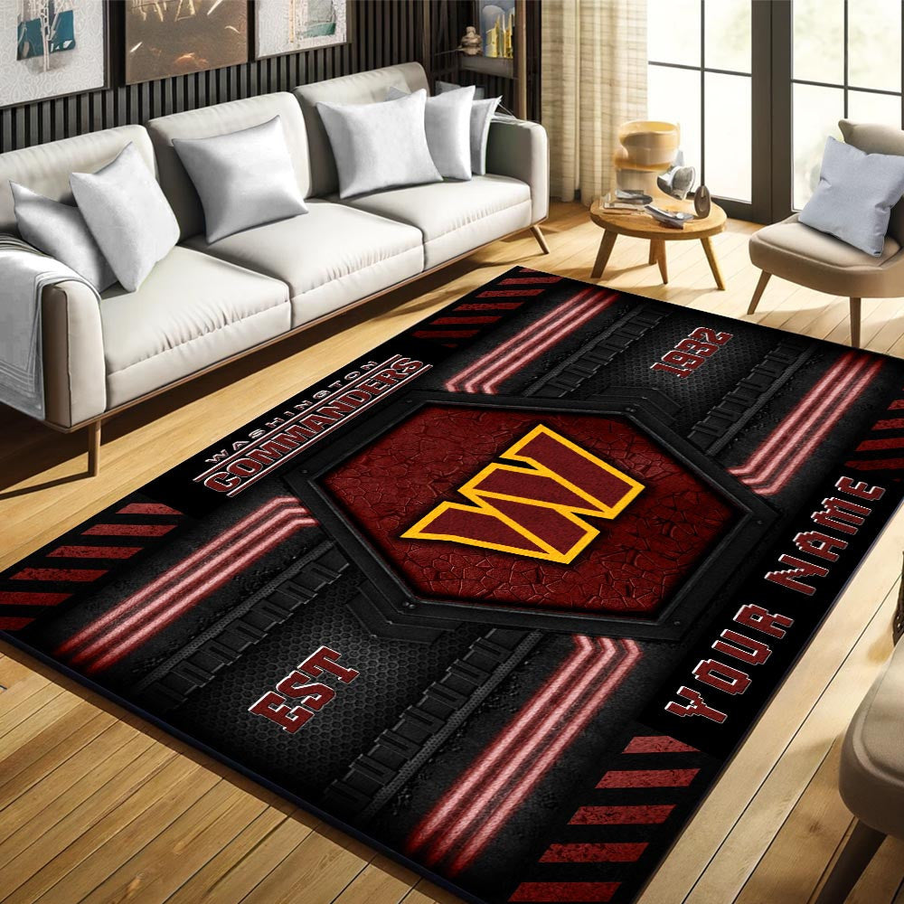 Rug Living Room Floor Decor Fan Gifts Washington Commanders WRUG20246