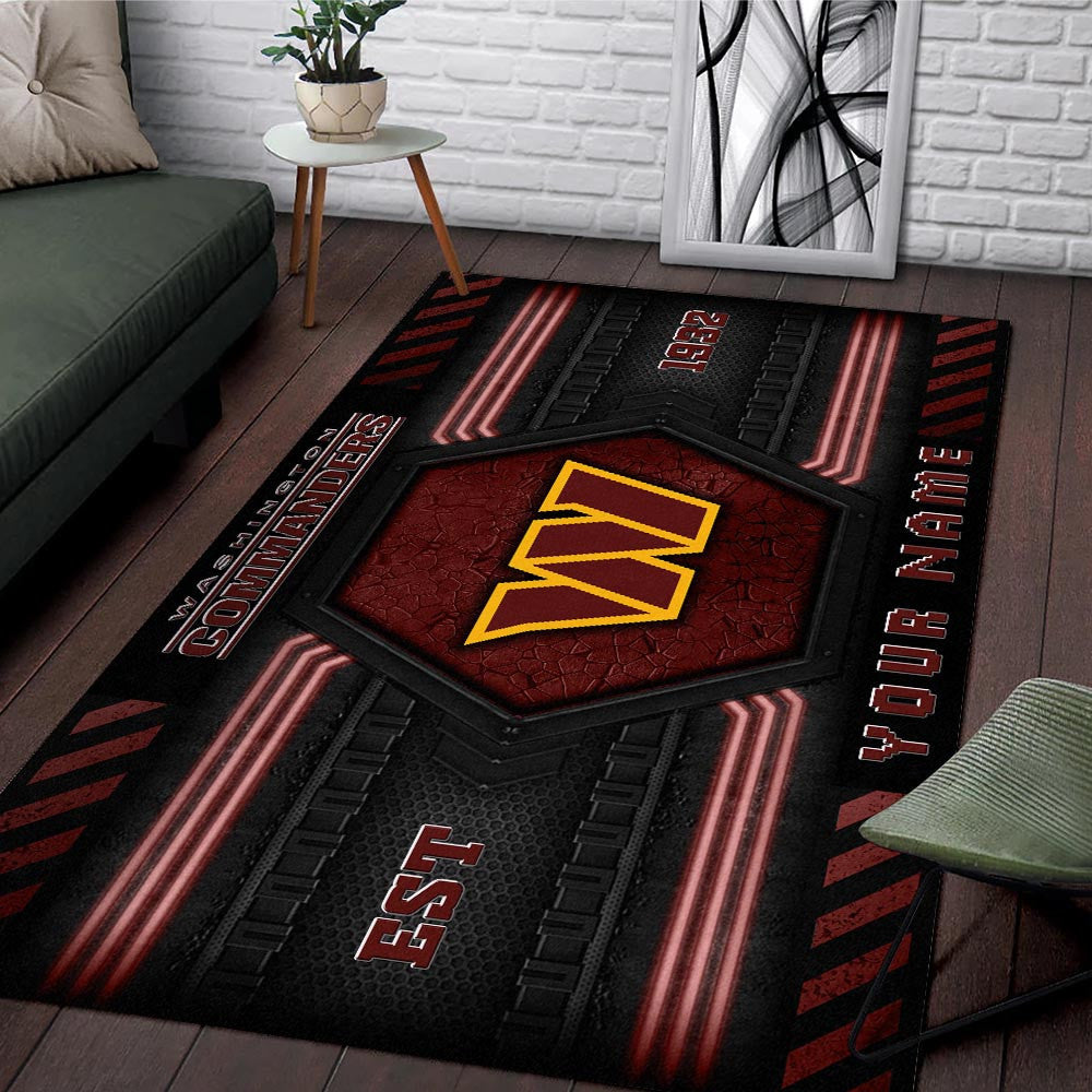 Rug Living Room Floor Decor Fan Gifts Washington Commanders WRUG20246