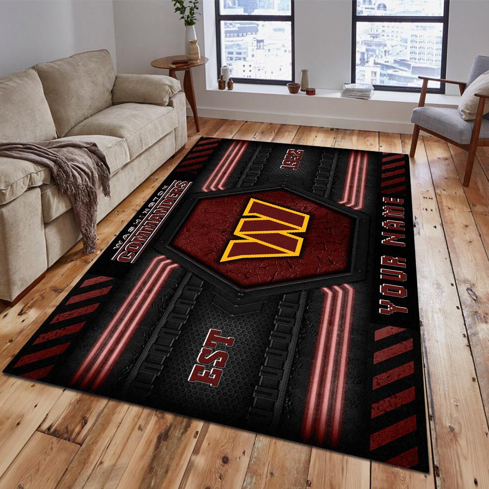 Rug Living Room Floor Decor Fan Gifts Washington Commanders WRUG20246