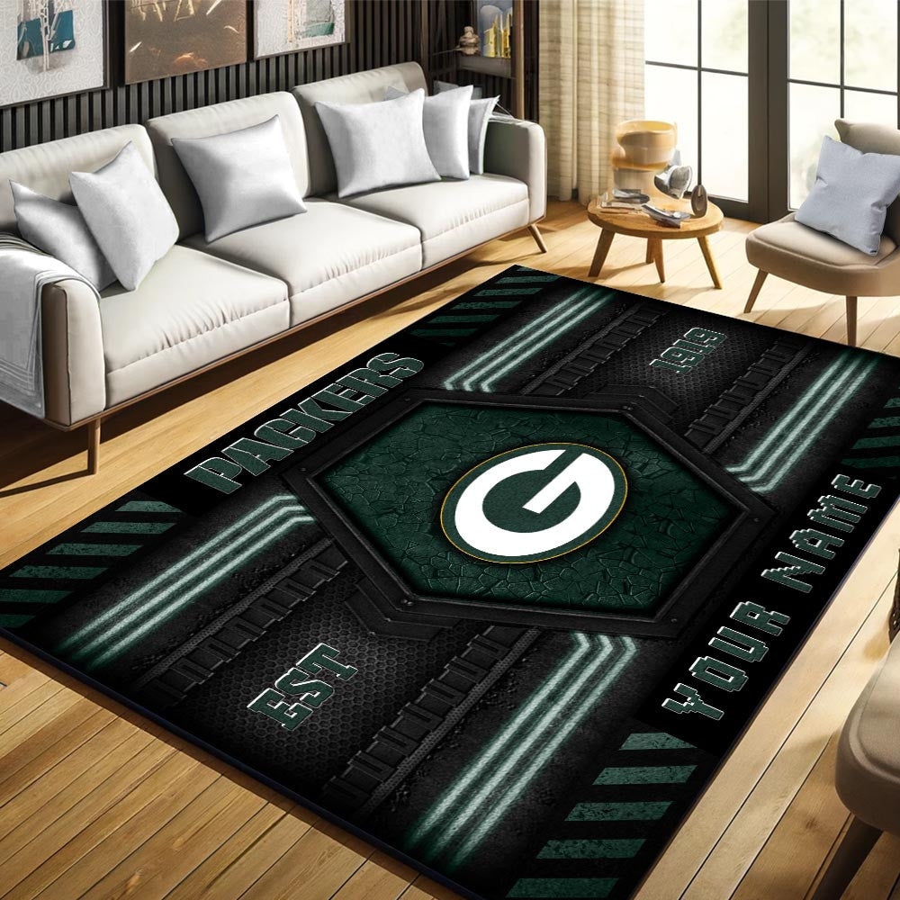 Rug Living Room Floor Decor Fan Gifts Green Bay Packers WRUG20226