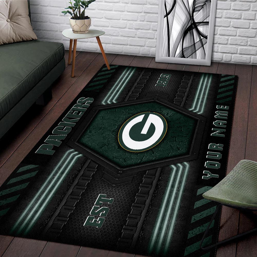 Rug Living Room Floor Decor Fan Gifts Green Bay Packers WRUG20226