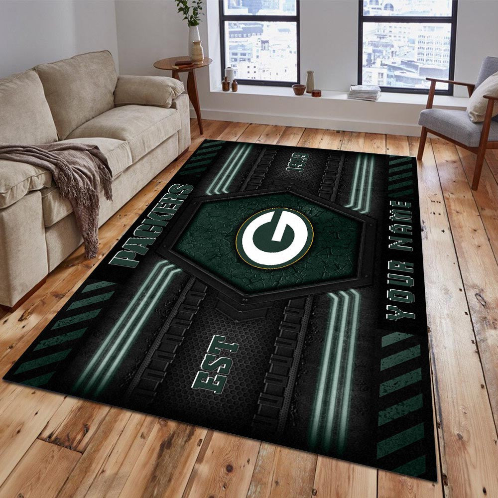 Rug Living Room Floor Decor Fan Gifts Green Bay Packers WRUG20226