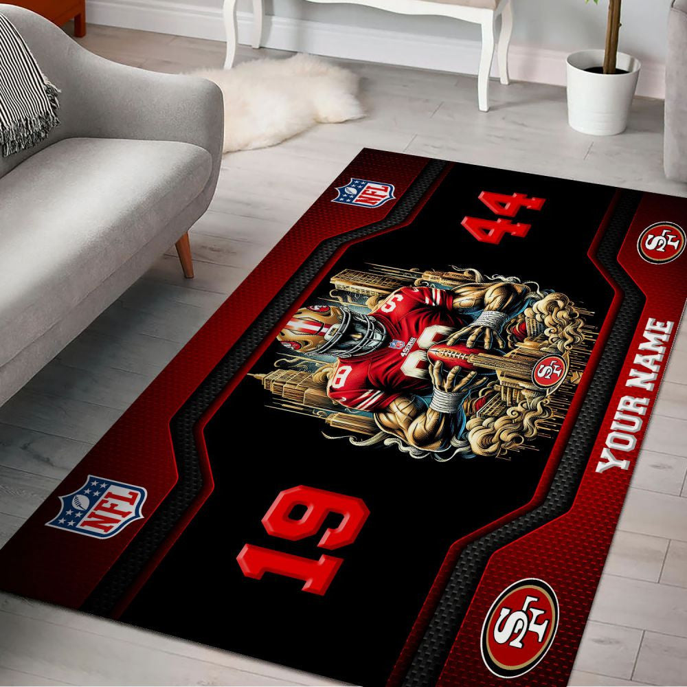 Rug Living Room Floor Decor Fan Gifts San Francisco 49ers VITG2489
