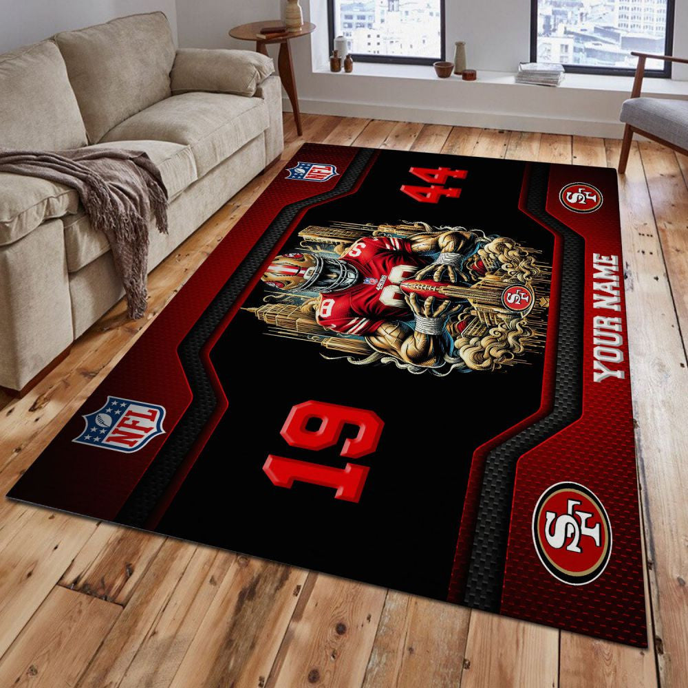 Rug Living Room Floor Decor Fan Gifts San Francisco 49ers VITG2489