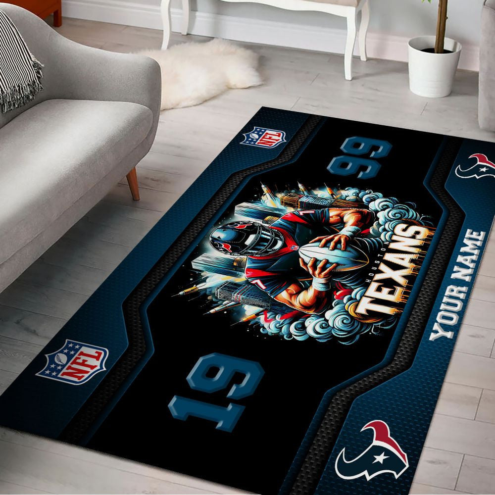Rug Living Room Floor Decor Fan Gifts Houston Texans VITG2474