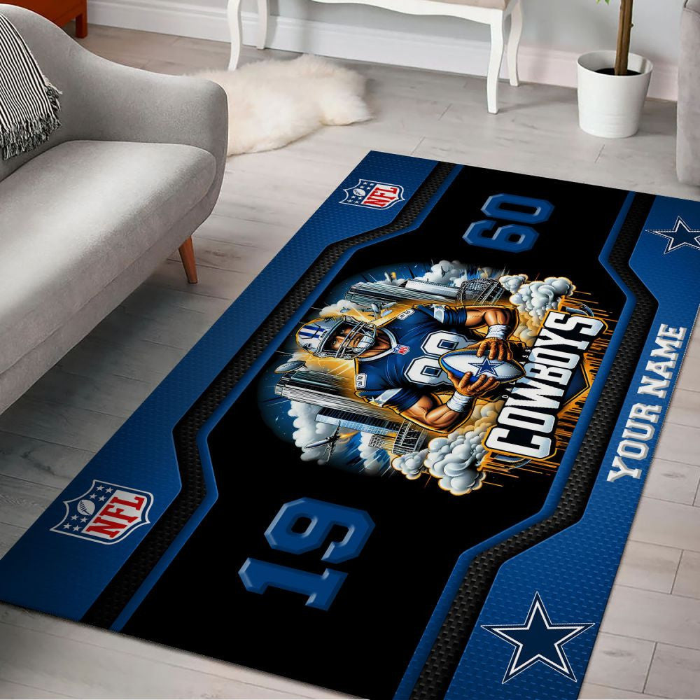Rug Living Room Floor Decor Fan Gifts Dallas Cowboys VITG2470