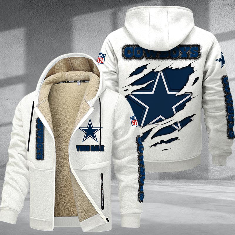 Dallas Cowboys DMTZ0362 Premium Sherpa-Lined Winter Hoodie – Personalized Edition