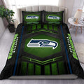 Seattle Seahawks Personalized Quilt Set Best Gift For Fan BGBED131