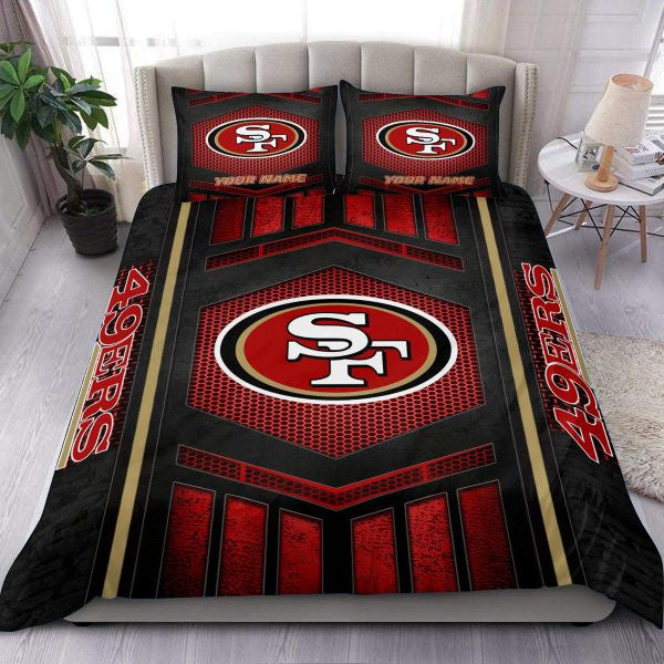 San Francisco 49ers Personalized Quilt Set Best Gift For Fan BGBED130