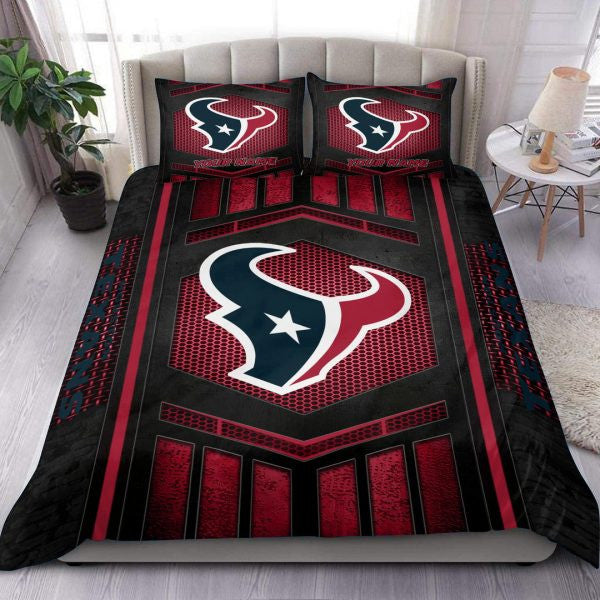 Houston Texans Personalized Quilt Set Best Gift For Fan BGBED115