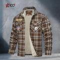 Pittsburgh Steelers Fleece Flannel Plaid Jacket MN27