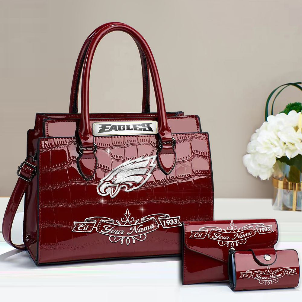 Buy the Handbag, Get the Wallet & Card Holder Free Philadelphia Eagles VITRHB116
