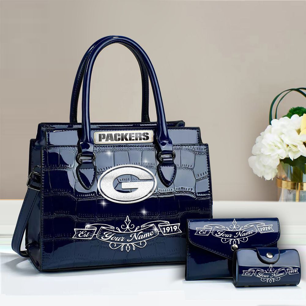 Buy the Handbag, Get the Wallet & Card Holder Free Green Bay Packers VITRHB102