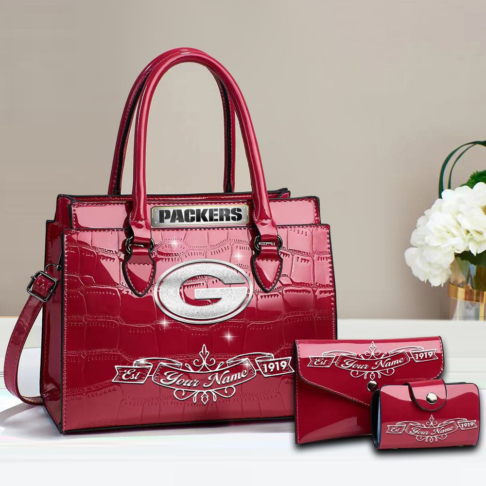 Buy the Handbag, Get the Wallet & Card Holder Free Green Bay Packers VITRHB102