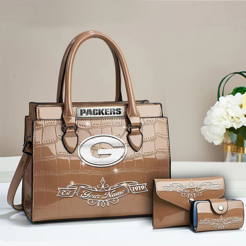 Buy the Handbag, Get the Wallet & Card Holder Free Green Bay Packers VITRHB102