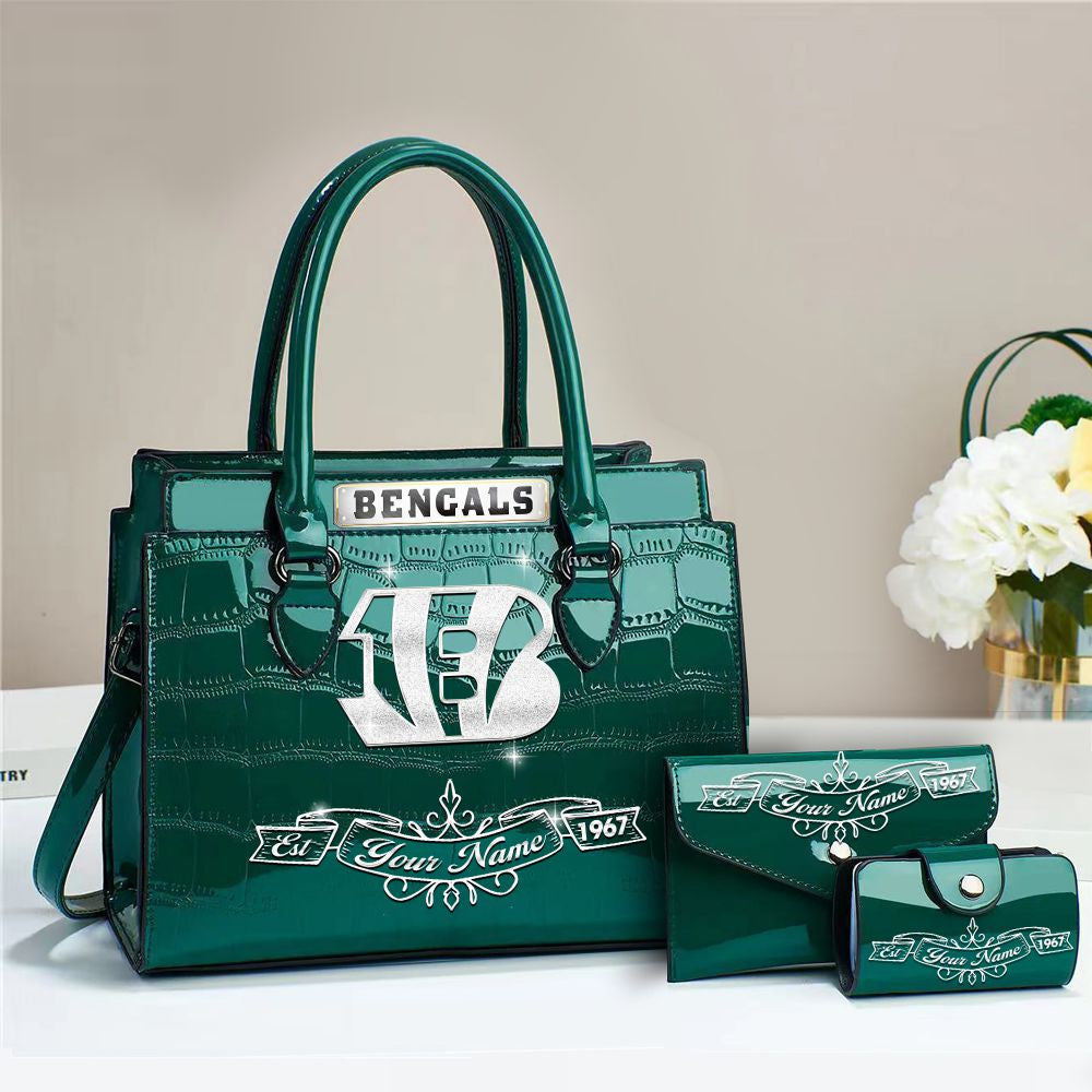 Buy the Handbag, Get the Wallet & Card Holder Free Cincinnati Bengals VITRHB097